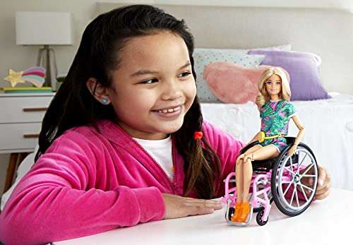 Barbie Fashionista Muñeca con Silla de Ruedas