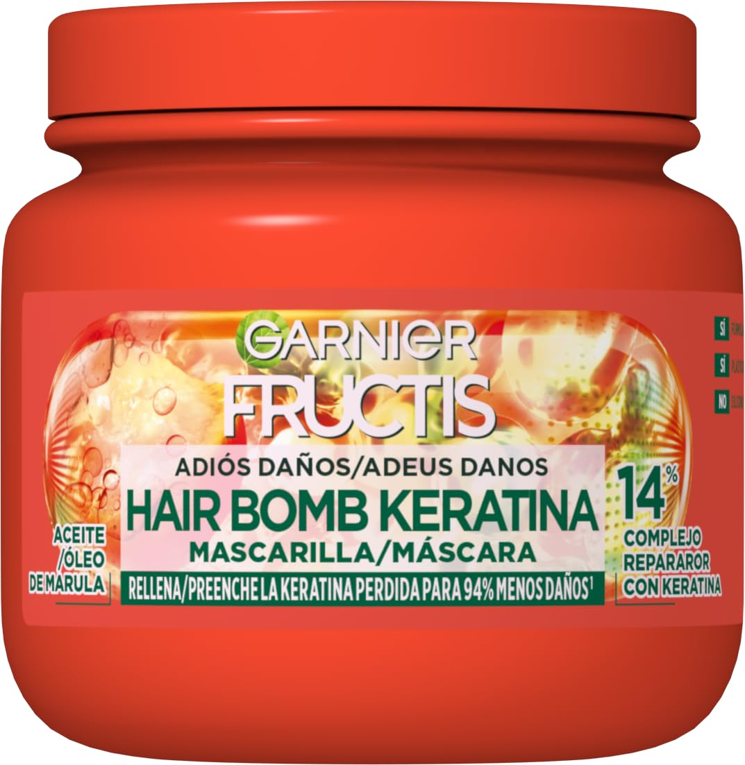 Garnier Fructis Mascarilla Capilar Adiós Daños, 320ml