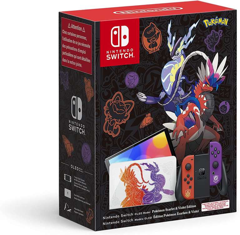 Consola Nintendo Switch OLED Edición Limitada Pokémon Escarlata y Púrpura