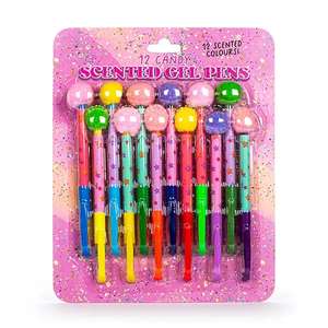 Pack 12 Bolígrafos de Gel Multicolor Perfumados
