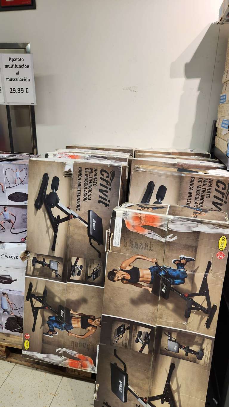 Aparato multifuncional de musculación Crivit (Factori Discount Lidl Alcalá de Henares +)