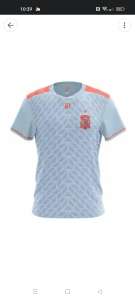 Camiseta España Azul 2ª Equipación Rfef Mundial