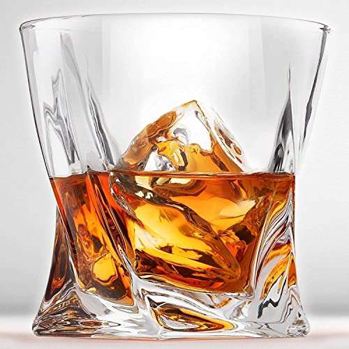 Vaso de whisky Twist, apto para lavavajillas.sin plomo, 300 ml, juego de 6 (300 ml/10 oz)