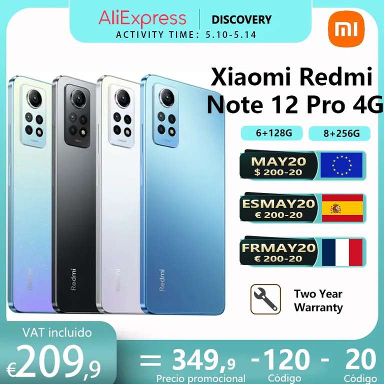 Xiaomi Redmi Note 12 Pro 4G [8GB/256GB] Desde Francia