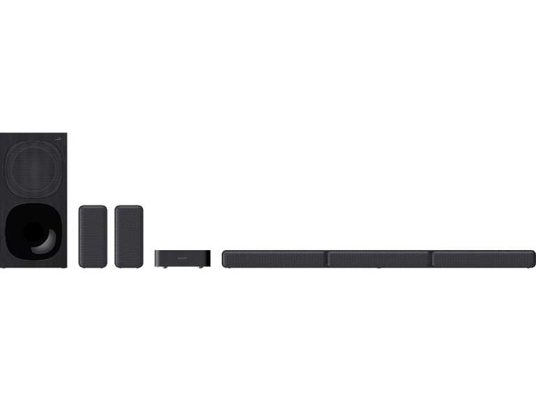 Barra de sonido - Sony HTS40R.CEL, Surround 5.1, Altavoces traseros inalámbricos, HDMI, Bluetooth, 600 W, Negro