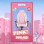 Silla Gaming Newskill Neith - En color rosa