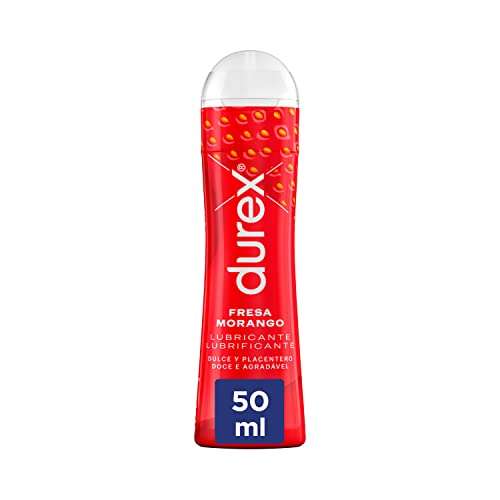 Durex Lubricante Sabor y Aroma Fresa de Base Agua - 50 ml
