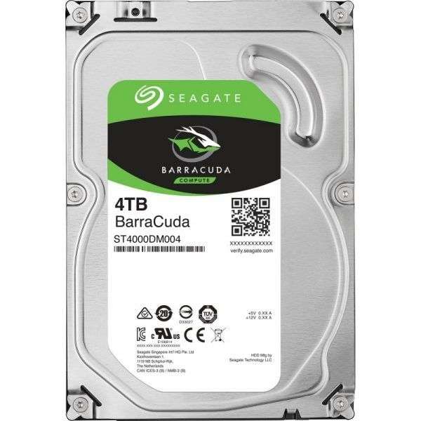 Seagate BarraCuda, 4 TB, Disco duro interno, HDD, 3,5", SATA