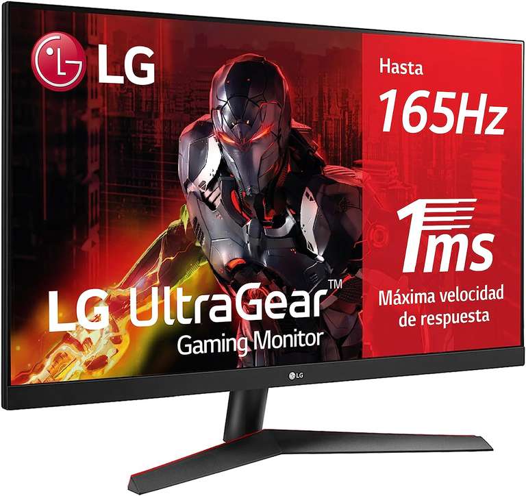 LG 32GN600-B - Monitor Gaming UltraGear 32 pulgadas, Panel VA: 2560x1440p, 16:9, 350 cd/m², 3000:1, 5ms (1ms MBR), 165 Hz,