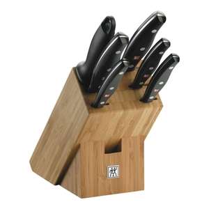 Set Zwilling cuchillos + taco bambú