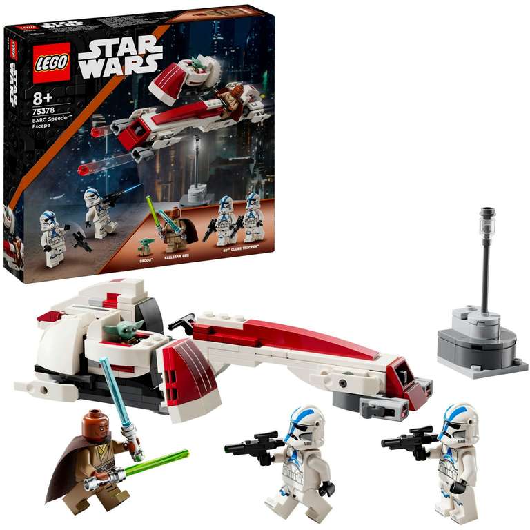 LEGO 75378 Star Wars Huida en Speeder BARC, Juguete de Construcción