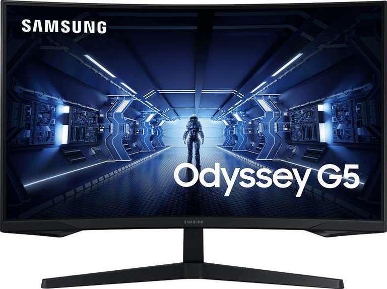 Monitor gaming CURVO - Samsung Odyssey G5 LC27G55TQBUXEN, 27", QHD, 1 ms, 144Hz