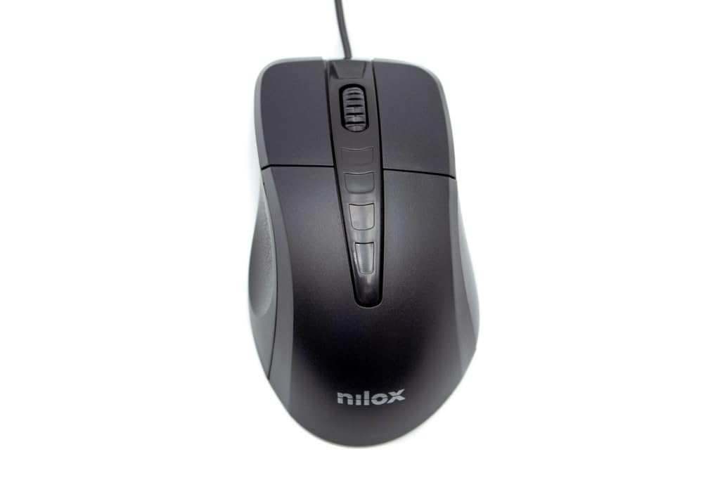 Nilox RATÓN ÓPTICO 1000 dpi -Negro, MOUSB1001