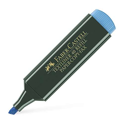 Faber-Castell 154851 - Pack de 10 marcadores fluorescente, color azul