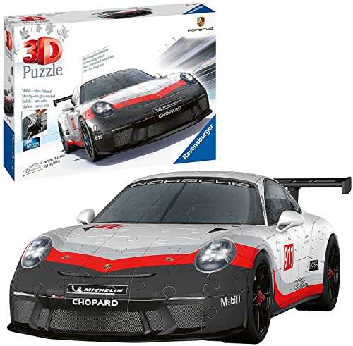 Ravensburger - Puzzle 3D, Puzzle 3D Porsche 911 GT3 Cup