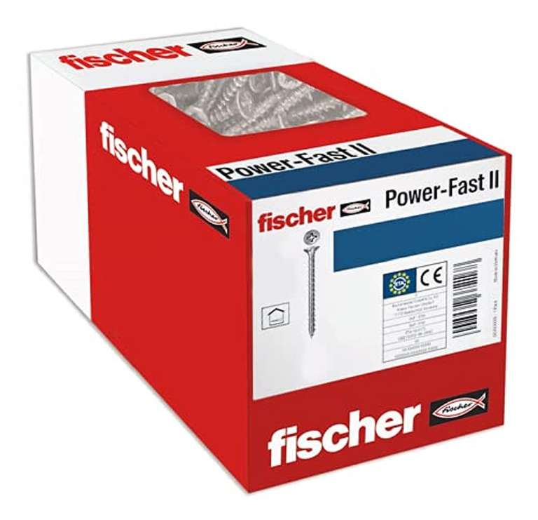 Fischer Power-Fast II - caja de tornillos especiales para madera 4x25mm, 100 Unidades