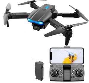 Dron plegable con doble cámara, modelo E99