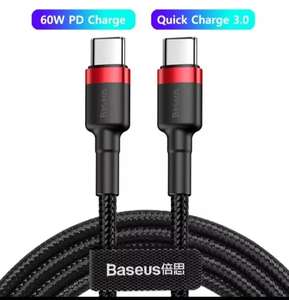 Baseus-Cable USB tipo C a USB tipo C [60W 0'5metros]