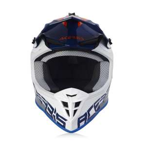 Casco de motocross acerbis linear blue/white 2023 - azul / blanco