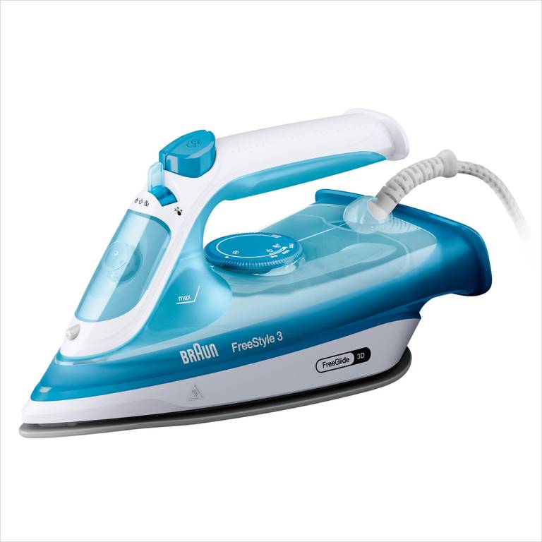 Braun FreeStyle 3 FI3144BL, Plancha de Vapor con Tecnología FreeGlide 3D