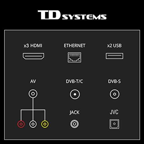 TD Systems - Smart TV 50 Pulgadas Led UHD 4K, televisor Hey Google Official Assistant, Control por Voz, Android 11
