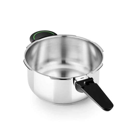 Olla A Presión Monix Veloce 6 Litros - Acero Inoxidable 18/10, Triple Seguridad, Para Inducción