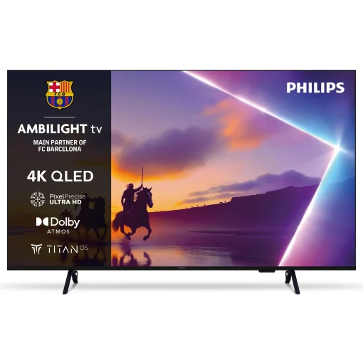Smart TV Philips Ambilight QLED 43PUS8400/12 – 43” 4K UHD, 60 Hz, Dolby Atmos y VRR