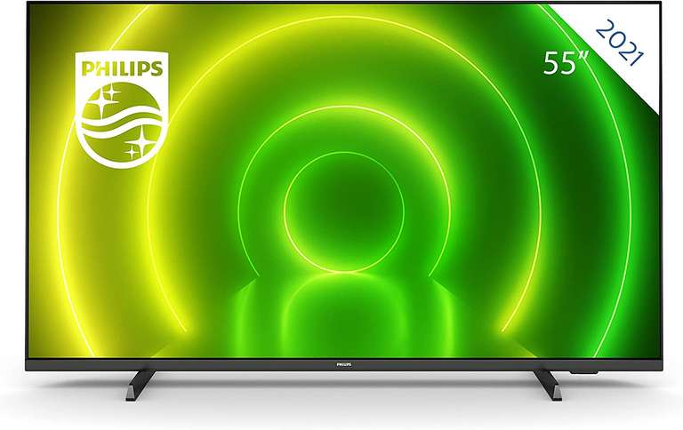 Smart TV 55" - Philips 55PUS7406/12, LED, 4K UHD, Dolby Vision, Atmos, Android TV, Control por voz