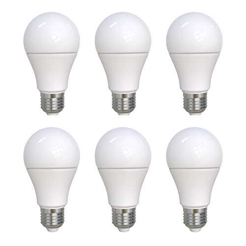 Umi by Amazon - Bombilla LED regulable E27, 10,5 W (equivalente a 75 W) blanco cálido (2700 K) (paquete de 6)