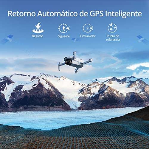Potensic ATOM SE Combo GPS Drone con Cámara 4K, Vuelo 60', EIS, Max 4KM Transmisión, V. Max 16m/s, ShakeVanish,Auto-Retorno para Adulto