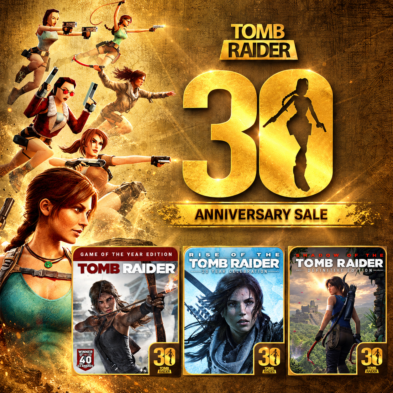 Tomb Raider GOTY 1.9€, Tomb Raider Definitive Survivor Trilogy 7€, Tomb Raider Adventure (PC) / Tomb Raider Sale