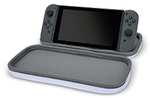 Estuche delgado de PowerA para Nintendo Switch modelo OLED, Nintendo Switch y Nintendo Switch Lite (gris liso en descripción)