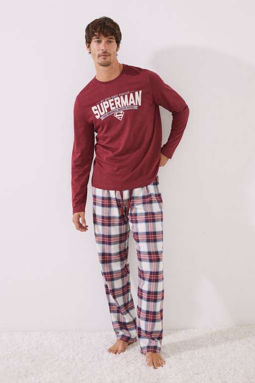 Pijama hombre Algodón Superman [ Recogida gratis en tienda ]