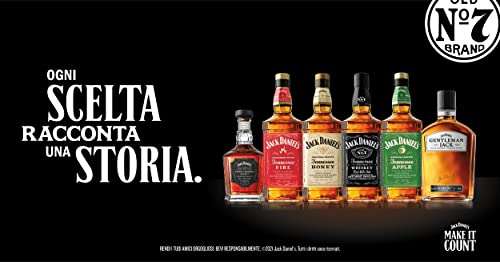 3 X Jack Daniel's Honey Whiskey, Combina Jack Daniel’s Tennessee Whiskey y un Toque de Miel, Sabor Caramelo, 35% Vol. Alcohol, 700ml.