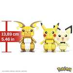 Mega Construx Pack 3 Pokémon Rayo (Pichu, Pikachu y Raichu) Figuras de Bloques de construcción