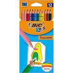 BIC Kids Tropicolors - Lápices de colores - Caja de 12 unidades