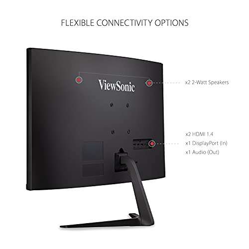 ViewSonic VX2718-PC-MHD Monitor Gaming Curvo 27" Full-HD, Adaptive Sync, 1 ms, 165 Hz, HDMI, DP, Altavoz