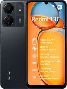 Smartphone xiaomi redmi 13c nfc 6,74" 4g hd+ dualsim a13.0 8gb/256gb midnight black