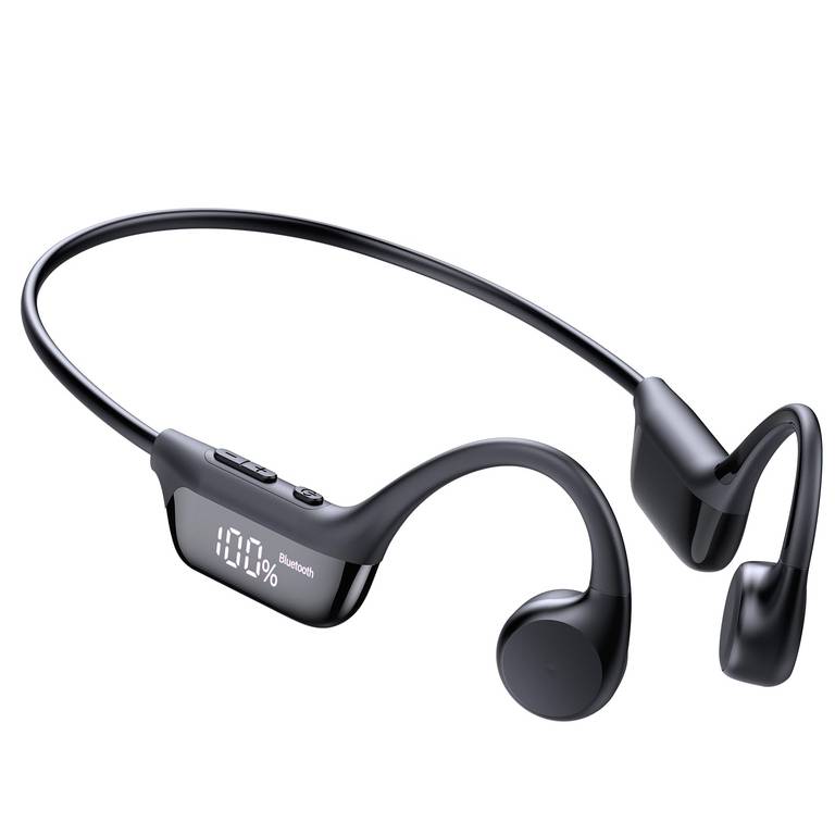 Auriculares de Conducción Ósea Bluetooth 6.0, Sonido Dual Driver, Pantalla LED, Open-Ear Bluetooth 6.0, Sonido Dual Driver, Pantalla LED
