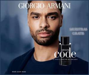 Muestras gratis del perfume Armani Code