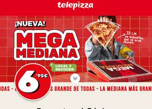 Nueva Megamediana 33cm en Telepizza