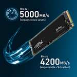 Crucial P3 Plus 4 TB CT4000P3PSSD8 PCIe 4.0 3D NAND NVMe M.2 SSD, up to 5000 MB/s