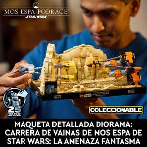 LEGO Star Wars: La Amenaza Fantasma Diorama: Carrera de Vainas de Mos ESPA Maqueta de Construcción (cupon 20euros)