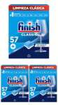 171 pastillas Finish Classic - Pastillas para el Lavavajillas, limpieza clásica, 3x 57 pastillas. (0'08€/lavado)