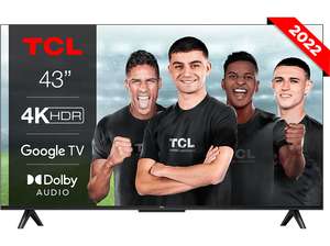 TV LED 43" - TCL 43P635, LCD, 4K HDR TV, Google TV, Control por voz, Wifi, Dolby Audio, HDR10