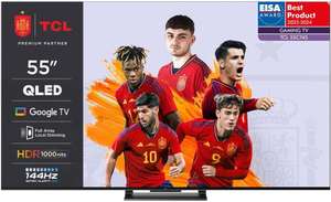 TV 55" QLED TCL 55C745 - 4K HDR Pro 144Hz, Full Array, Dolby Vision/Atmos 30W, Game Master HDMI 2.1 + 100 € para futuras compras
