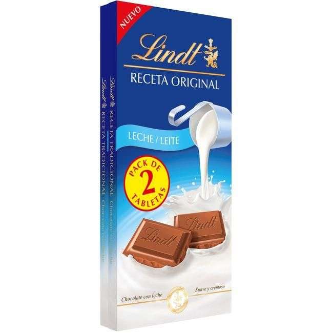 Chocolate con leche Lindt 2x125g gratis por compras superiores a 50 € [sólo en hipermercados]