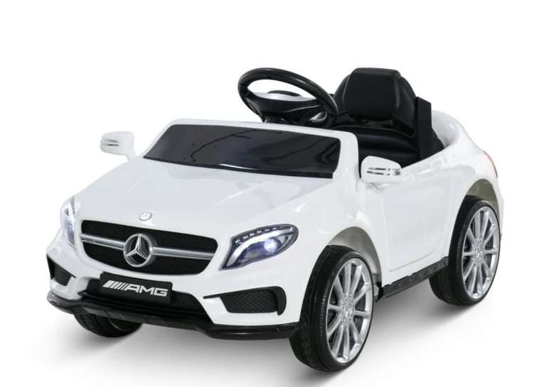 HOMCOM Coche Eléctrico para Niño 3+ Años Automóviles Infantiles Mercedes Benz GLA con Mando a Distancia MP3 USB Luces y Sonidos