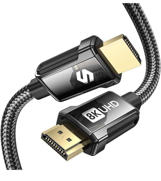 Silkland Cable HDMI 2.1 144Hz 3M, Admite 8K@60Hz, 4K@120Hz, 2K@240Hz, 2K@144Hz, 48Gbps