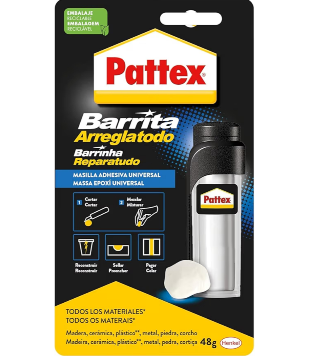 Barrita Pegamento arreglatodo Universal pattex